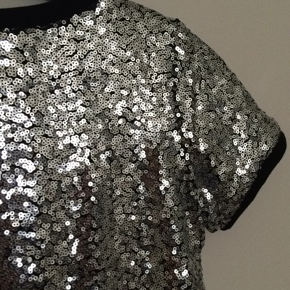 ✨ JoJo Siwa Nickelodeon Sequin Dance Girls Tee Top - Picture 5 of 6